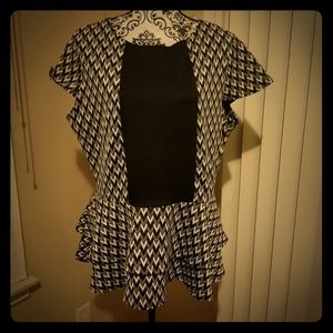 Blk and white blouse